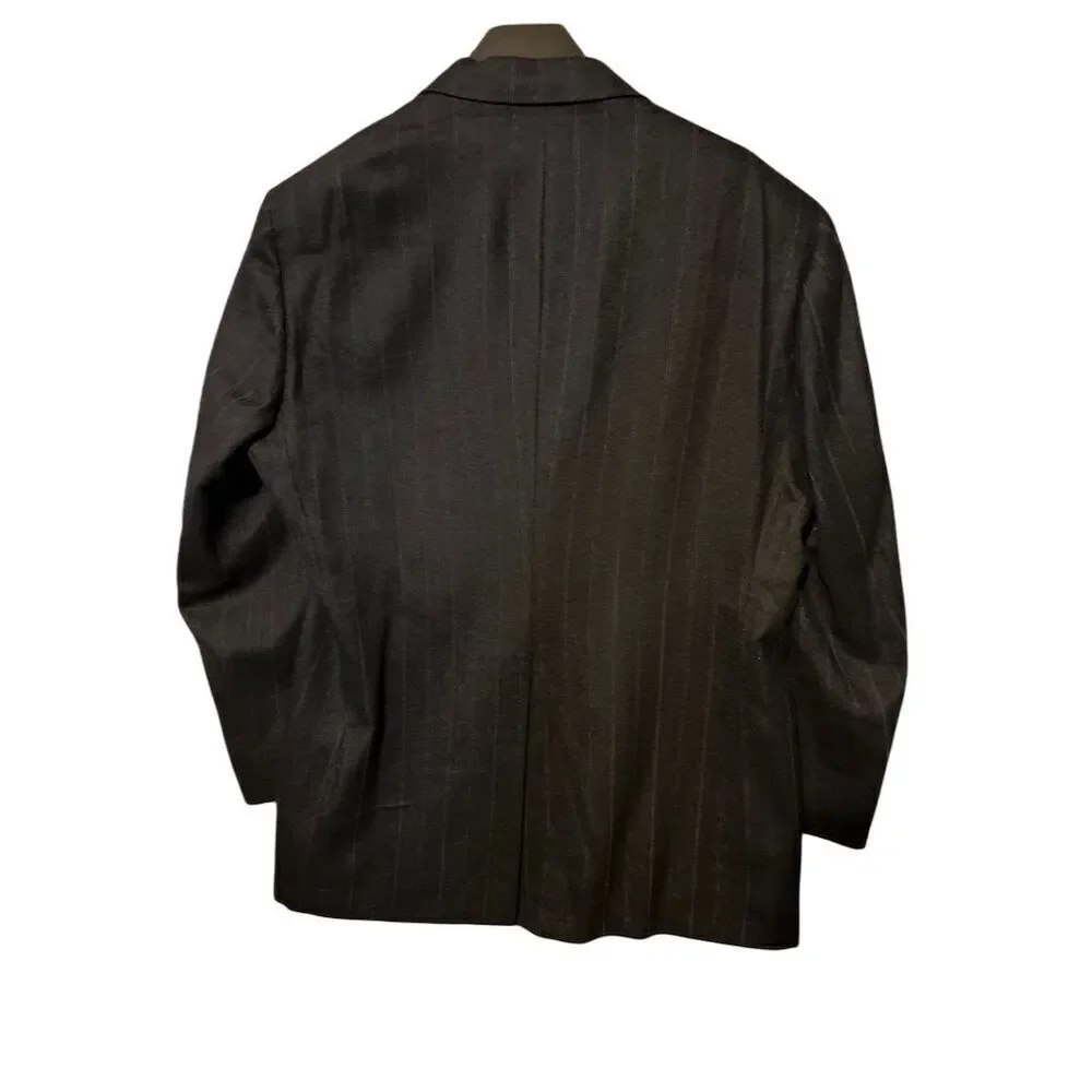 Austin Reed Men's Gray Wool Blazer 43L Formal Jacket two front buttons